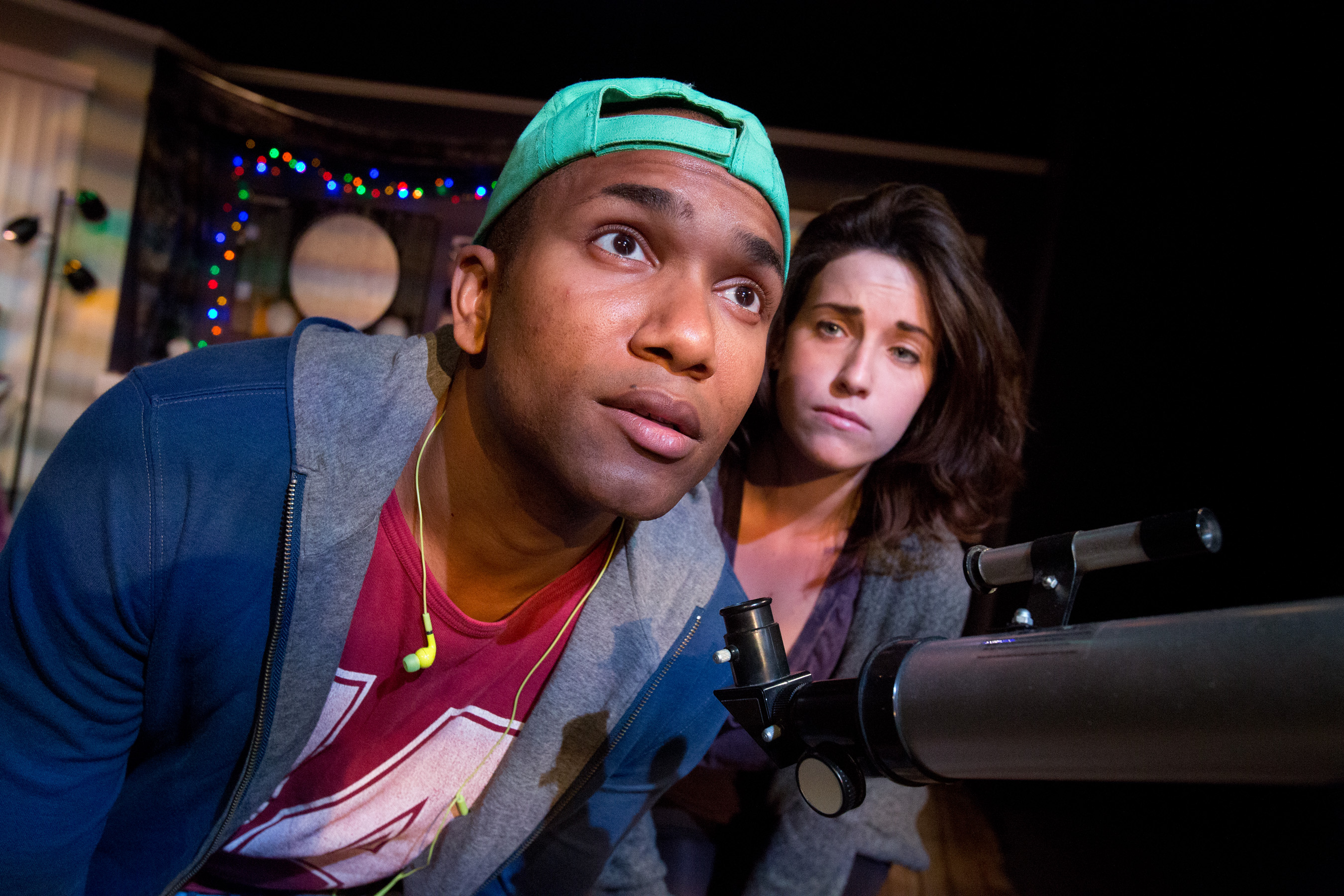 Mike Mitchell, Jr. and Karleigh Chase in Mad Cow Theatre's 'I and You'