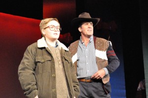 L to R: Elijah McGough and Patrick Ryan Sullivan in 'A Christmas Story: The Musical' at Titusville Playhouse