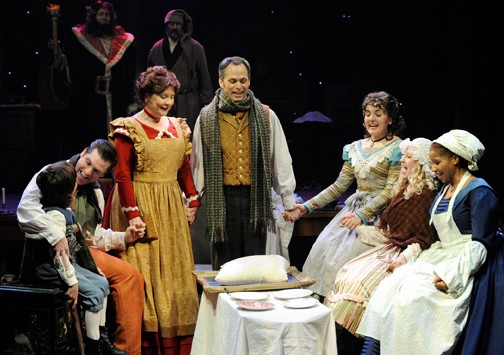 Cast of 'A Christmas Carol' at Orlando Shakepeare Theatre. Photo by Tony Firriolo.