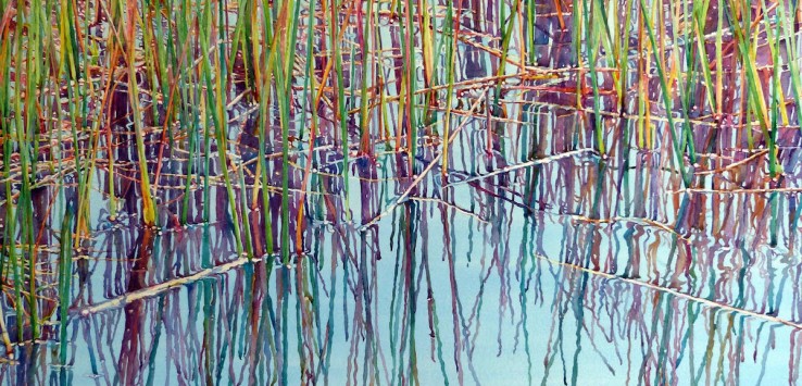 "Nature's Weaving" a watercolor by Nancy Crawford