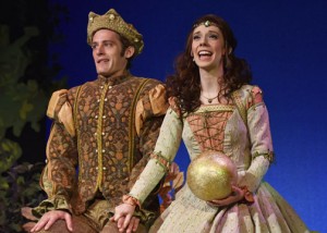 Photo of Orlando Shakespeare Theatre's production of 'The Frog and the Princess' features Adam Reilly and Kristin Shirilla. Photo by Tony Firriolo.