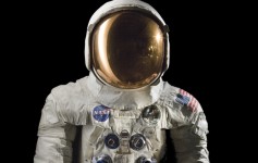 This spacesuit was worn by astronaut Neil Armstrong, Commander of the Apollo 11 mission, which landed the first man on the moon on July 20, 1969. Credit - Smithsonian Institution