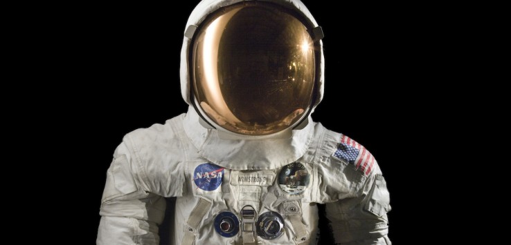 This spacesuit was worn by astronaut Neil Armstrong, Commander of the Apollo 11 mission, which landed the first man on the moon on July 20, 1969. Credit - Smithsonian Institution