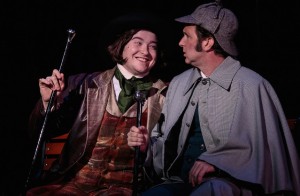 Dillon Giles and Jason Reichman in 'Sherlock in Love' at Cocoa Village Playhouse. Photo by Amy Goforth.