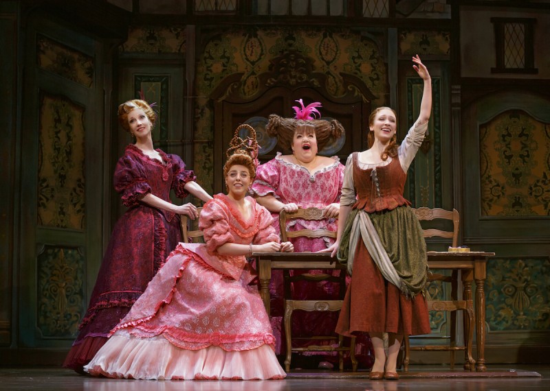 (L to R) Blair Ross, Kimberly Fauré, Aymee Garcia and Kaitlyn Davidson from the Rodgers + Hammerstein’s CINDERELLA tour. Photo by Carol Rosegg