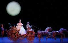 From left: Eric Anthony Johnson, \ Kaitlyn Davidson and Chip Abbott from the Rodgers + Hammerstein’s CINDERELLA tour. Photo by Carol Rosegg