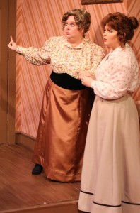 Victoria Smith and Tori Terhune in Melbourne Civic Theatre's "The Underpants"