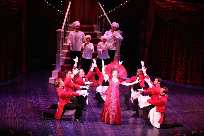 Michele Ragusa as Dolly Gallagher Levi in Riverside Theatre's production of "Hello, Dolly!"