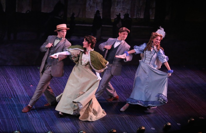 From left: Jeff Sears, Jazmin Gorsline, Ryan Breslin and Alyssa Malgeri in Riverside Theatre's production of "Hello, Dolly!"