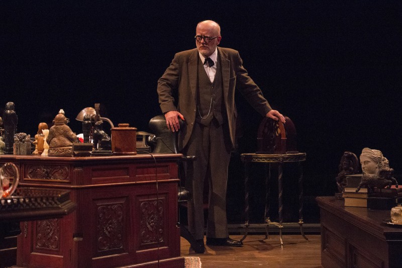 Steve Brady as Freud in "Freud's Last Session" at Riverside Theatre.