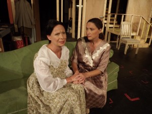 Susan Teplica and Micaela Cunninngham in "Diary of Anne Frank" at Surfside Playhouse. Photo by Leslie McGinty.