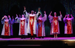 "Sister Act" at Titusville Playhouse, starring Reca Oakley. Photo by Doug Lebo