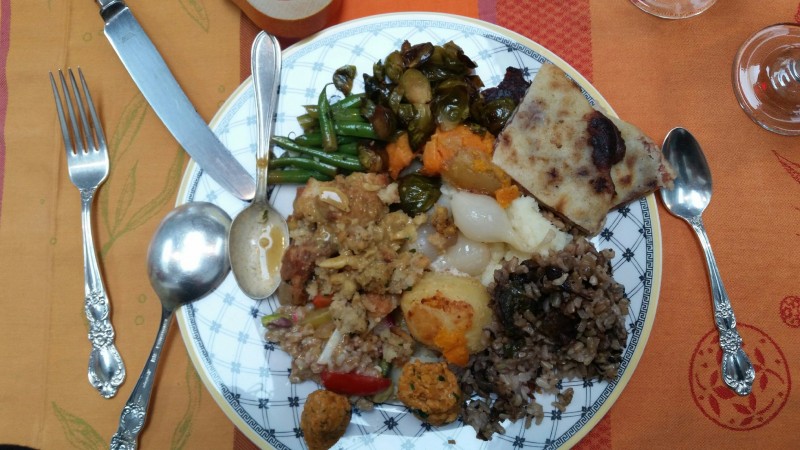 From Jessica Harbaugh, vegetarian, feasting at a friend's in the Hamptons.
