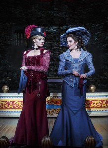 National Touring Company. Kristen Beth Williams as Sibella Hallward and Kristen Hahn as Phoebe D’Ysquith in a scene from “A Gentleman’s Guide to Love & Murder.” Photo credit: Joan Marcus.