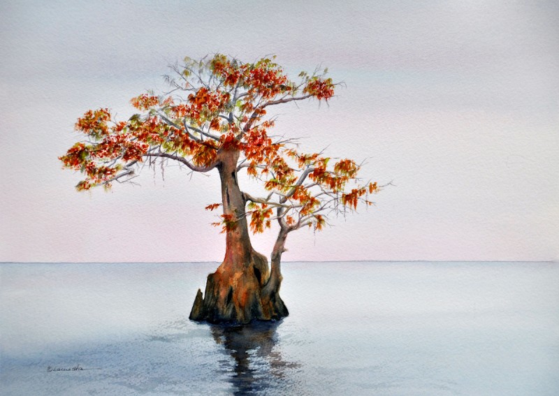 'CYPRESS NO. 5' by Witha Lacuesta is on view at the Fifth Avenue Art Gallery.