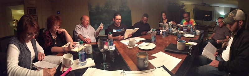 First read through of Theater on the Edge upcoming production of SUPERIOR DONUTS