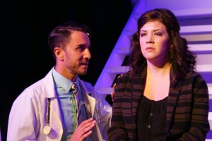 Alexander Browne and Natalie Palmer in Titusville Playhouse's production of NEXT TO NORMAL. Photo by Niko Stamos.