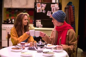 Kelly Pekar and Zach Lane in "SKYLIGHT" at Mad Cow Theatre. Photo by Tom Hurst