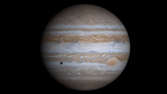 This image of Jupiter captured by the Galileo spacecraft in 1995 is among the 150 photos featured in the new Foosaner Art Museum exhibition, “The History of Space Photography.”