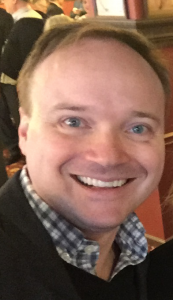 Jonathan Fielding from THE PLAY THAT GOES WRONG